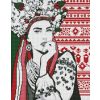 Diamentowa mozaika - Czarująca Ukrainka 40x50cm
