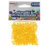 Koraliki do nawlekania żółte + sznurek 6mm 16g