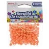 Koraliki do nawlekania pomarańcz + sznurek 6mm 16g