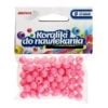 Koraliki do nawlekania różowe + sznurek 8mm 16g