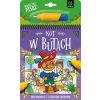 Kot w Butach. Malowanka z pisakiem wodnym