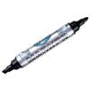 Marker dwustronny czarny (10szt)