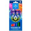 Kredki Triocolor Tygrys 12 kolorów