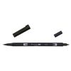 Flamaster dwustronny akwarelowy black (6szt)