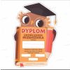 Dyplom kształt ukończenia przedszkola sowa (5szt)