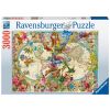 Puzzle 3000 Flora i Fauna. Mapa Świata