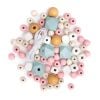 Koraliki drewniane pastel 80sz