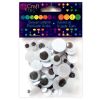 Samoprzylepne ruchome oczka 75szt mix