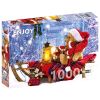 Puzzle 1000 Pluszowe misie z czapkami Mikołaja