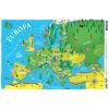 Mapa europu dla dzieci Podkładka na biurko