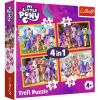 Puzzle 4w1 Poznaj kucyki Pony TREFL