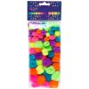 Pompony akrylowe neon 78szt mix