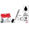 Marker do tablic czarny (12szt)