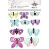 Motyle papierowe samoprzylepne mix 10szt
