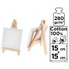 Podobrazie mini 15x15cm 280G/m2 + sztaluga