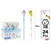 Ołówek HB Candy Color Dinozaury (24szt)