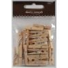 Klamerki drewniane naturalne 30mm 25szt