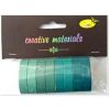 Taśmy papierowe zielone 10mm 8szt