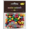 Koraliki drewniane kolorowe ok 26g ok150szt