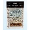 Zestaw cekiny srebrno brązowe 6mm 30g