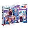 Puzzle 48 + 36 + Memo + 6 klocków Edukit Frozen