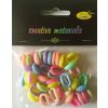 Koraliki plastikowe pastelowe 16x11mm 22g