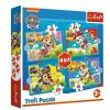 Puzzle 4w1 Biegnące Pieskii TREFL