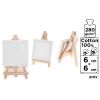 Podobrazie mini 6x6cm 280G/m2 + sztaluga