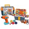 Klocki puzzle konstrukcyjne 3D w skrzynce