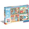 Puzzle 4w1 Super Kolor Bluey