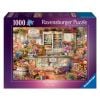 Puzzle 1000 Kot w kwiaciarni