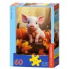 Puzzle 60 Cute Fall Piglet CASTOR