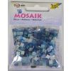 Mozaika kamyczki brokatowe 5x5mm niebieski
