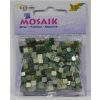 Mozaika kamyczki brokatowe 5x5mm zielony