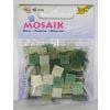 Mozaika kamyczki brokatowe 10x10mm zielony