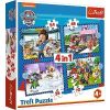 Puzzle 4w1 Psie sprawy TREFL