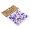 Dekoracje pompony 1cm mix fioletowy 120szt