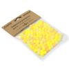 Dekoracje pompony 1cm mix żółty 120szt