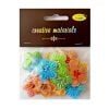 Aplikacje materiał. kwiatki z kryształ 3,2cm 20szt