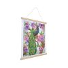 Plakat 35x45cm z mozaiką diamentową Paw i piwonia