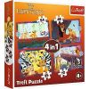 Puzzle 4w1 Odważny Król Lew TREFL