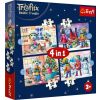 Puzzle 4w1 U Treflików pada śnieg TREFL