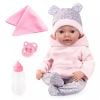 Lalka Reborn Baby 38cm z akcesoriami