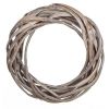 Wianek wiklinowy 15cm szary