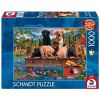 Puzzle PQ 1000 Psia rodzina nad jeziorem G3
