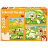 Puzzle 3x24 Słodkie zwierzaki G3