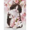 Diamentowa mozaika - Puszysty kotek 30x40cm