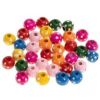 Koraliki drewniane do nawlekania kropki 10mm 35szt