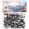 Koraliki akrylowe do nawlekania białe czarne 35mm