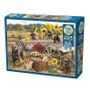 Puzzle 500 Labradory z wozu, koniom lżej G3
